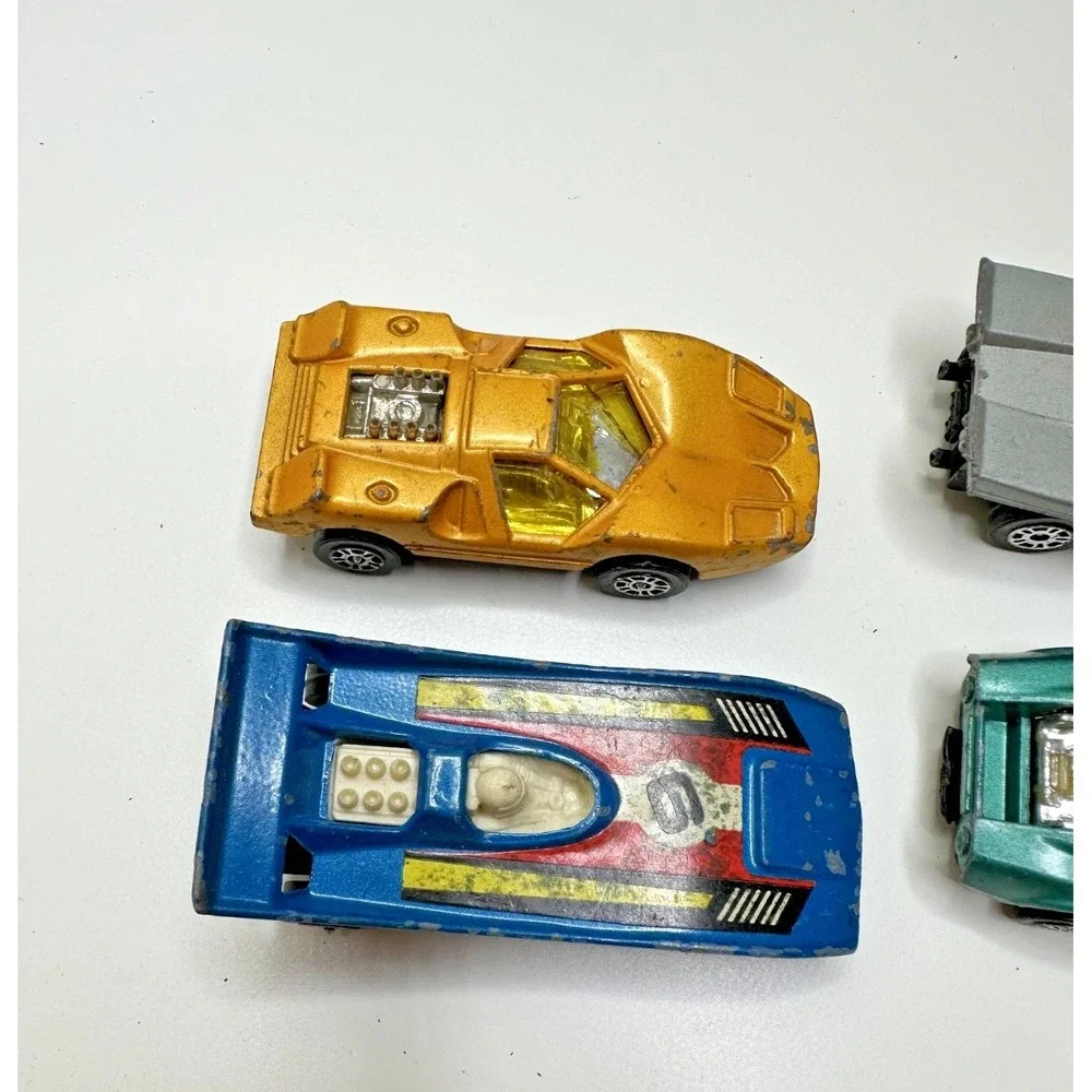Vtg Corsi Juniors Growlers Can Am Racer Marco XP Yellow Porsche Ford GT Car Set